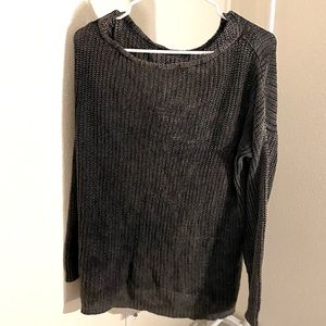 Brandy Melville Charcoal/Dark Grey Pullover Sweater ONE SIZE